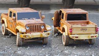 Wood Carving - Jeep Gladiator 2020 Truck - ASMR Woodworking, DIY Car Model by Awesome Woodcraft