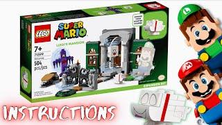 LEGO Super Mario: Luigi’s Mansion™ Entryway Set Instructions! 71399