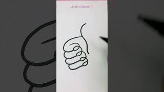 Thumb  drawing easy trick #art #jasimdrawing