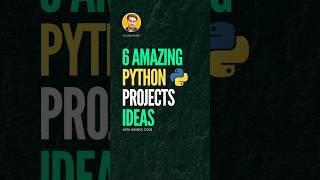 6 Python Projects with Source Code  #shorts #python #resume