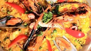 How to cook Paella de Mariscos #shorts #spanishfood