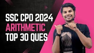 SSC CPO 2024 Arithmetic Top 30 Question | Most Important for SSC CGL 2024 | by Vikrant Rajawat