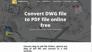 dwg to pdf converter free online , dxf to pdf converter  - ecadviewer