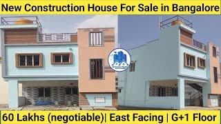 house for sale in bangalore for  50 lakhs| house for sale in bangalore | East Facing | G + 1 Floors