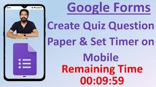 How to Create Quiz Question Paper on Google Forms Through Mobile