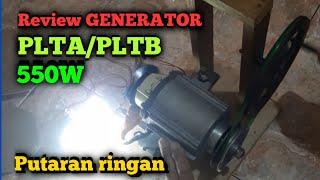 Review GENERATOR  PLTA/PLTB 550 W putaran ringan..Link di diskripsi