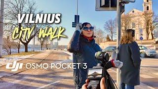 Vilnius City Walk using DJI Osmo Pocket 3