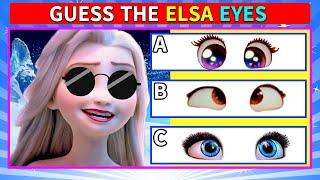 Guess the Frozen Disney Character by the Eyes - Guess the Tangled Character Quiz Puzzles