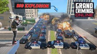 BIG Explosion in Grand Criminal Online | GCO | POLICE VS RPG in Grand Criminal Online Sandbox.