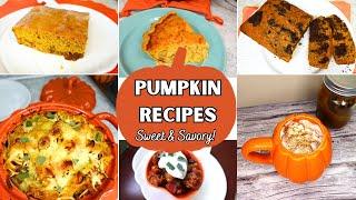 Fall Pumpkin Recipes | 3 Sweet and 3 Savory!