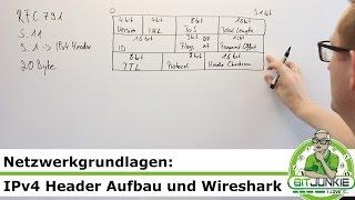 ipv4 header erklärt und in Wireshark gezeigt