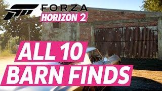 Forza Horizon 2 All Barn Finds Car Locations