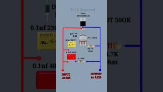 Ac 220 Voltage Regulator | Dimmer  Speed Controller Connection Diagram Circuit #shorts #vlogs #Reels