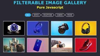 Responsive Filterable Image Gallery using HTML, CSS & Javascript | Filterable Image Gallery