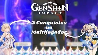 Genshin Impact-3 Conquistas no Multijogador!