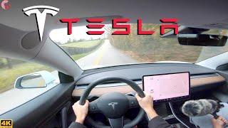 Tesla Model 3 Standard Range // POV Test Drive and 0-60 Accelerations!