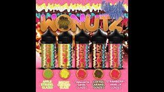 Stunning!!! Wonutz Eliquids Review -  Strawberry Vanilla, Apple Strudel & Coffee Caramel Glazed