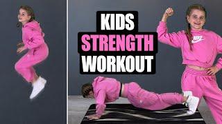 "GET STRONG" Kids Workout // Kids Exercises GREAT FOR DANCE TRAINING