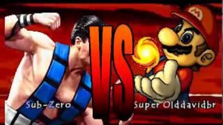 Mugen Random Battles: Sub Zero (Me) Vs Super OldDavidBr