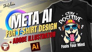 How to Create Stunning T-Shirt Designs with FREE Meta AI Images & Adobe Illustrator