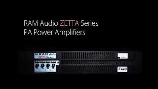 RAM Audio Zetta Series PA Power Amplifiers