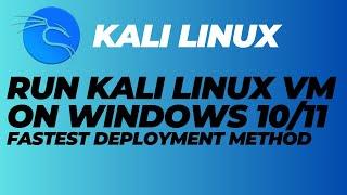 How to setup Kali Linux VM on Windows 11 | Hyper-V | Fastest Method!