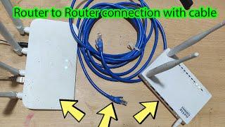 How to connect router to router with LAN cable