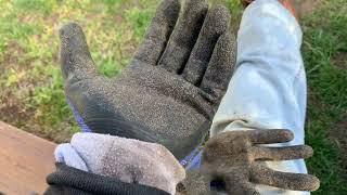 amzscope Safety Work Gloves with Grip Review, Good gloves – passed my test building a paver patio –