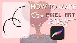 How to make a PIXEL ART BRUSH for procreate in LESS THAN 4 MINUTES (sorry for yelling)