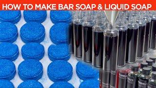 BAR SOAP & LIQUID SOAPS (How To make) BUSINESS IDEAS