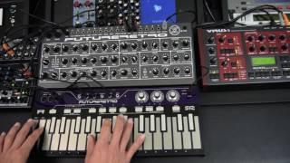 Future Retro 512 touch keyboard Layering MIDI and CV synths