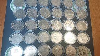 ALL 29 OLYMPIC 50P COINS IN ORDER OF RAREST