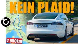 Tesla Model S im Urlaub - 2.600km mit YOKE durch Europa!