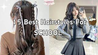 15 best hairstyles for School  || Back to school