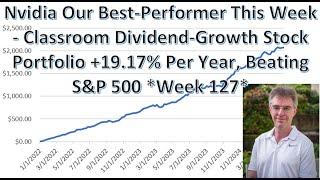 Nvidia Our Best-Performer this Week - Classroom Dividend Stock Portfolio +19.2% Per Year – Week 127