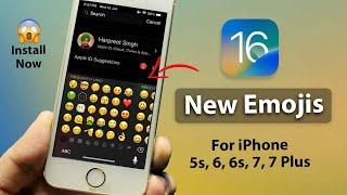 Get iOS 16 New Emojis in iPhone 6, 6s, 5s, 6Plus, 7, 7Plus || iOS16 New Emojis For Older iPhones