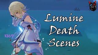 Lumine death scenes - Genshin Impact [English voice]