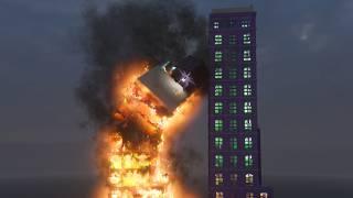 Twin Hotel Towers On FIRE | Teardown