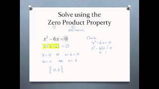 Intro to Zero Product Property