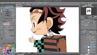 Chibi Tanjiro Speedpaint | Tutorial | Kimetsu no Yaiba