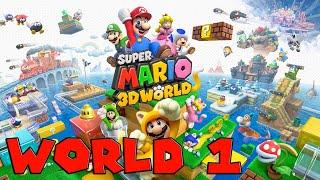 SUPER MARIO 3D WORLD SWITCH - World 1 Stars and Stamps - No Commentary