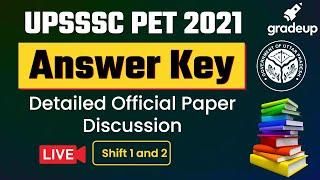 UPSSSC PET 2021 Answer Key Shift 1 & 2 - Official Paper Discussion