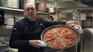 La Paella de Marisco con gamba roja, carabineros y cigalas