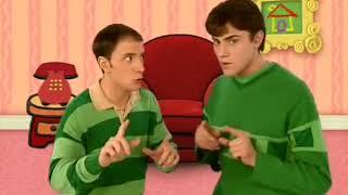 Blues clues Steve is teaching Joe how to play blues clues