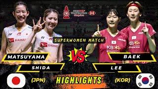 Superwomen‼️ Matsuyama/Shida (JPN) vs Baek/Lee (KOR) HSBC BWF World Tour Finals Badminton