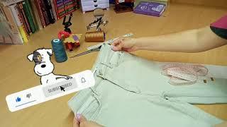 увеличить брюки, штаны, простой способ  индивидуальный пошив