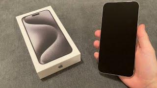 [ASMR] iPhone 15 Pro Unboxing