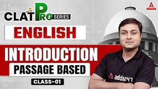 English Class 01 | Introduction Passage Based Question For CLAT 2025 | Preparation with Ashish Sir