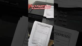 Kyocera Taskalfa 1800 print GST Bill Book Invoice Print Screen printing New serial Machine Digital @