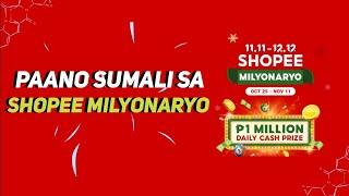 Shopee Milyonaryo | Paano Sumali at Manalo sa Shopee Milyonaryo ng Tutok To Win | How to Claim Code